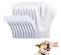 VireEyU Guantes de Limpieza Multifunción para Mascotas - Eliminan Pelos, Limpian & Desodorizan - Guantes Higiénicos Desechables con Toallitas Húmedas para Perros y Gatos, 10 Unidades