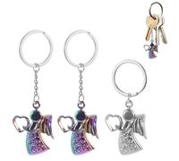 VireEyU Set de 3 Llaveros de Ángel, Regalos de Amistad, Llaveros de Amistad para Llaves de Coche, Cartera y Mochila, Ideal como Decoración