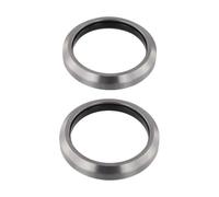 VIRELLO 2 rodamientos para auriculares de bicicleta, 51,8 x 40 x 8 mm, ACB518K, rodamiento de bolas de acero con sello de goma, contacto en ángulo de 36/45 grados, repuesto para horquilla, color