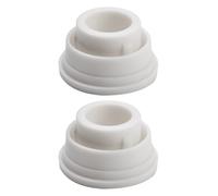 VIRELLO 2 topes de goma para escalera de piscina, tope de parachoques blanco de 1.5 pulgadas para protección de revestimiento de piscina, accesorios de repuesto duraderos