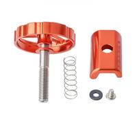 VIRELLO BikeHingeClampPlateforBrompton, 3SIXTY, PIKESFoldingBike, aleación de aluminio 7075, cierre con tornillos de tuerca, CNCnegro, rojo, morado, verde, naranja, 2 unidades