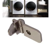 VIRELLO Bisagra de acero inoxidable para puerta de secadora, compatible con LG Kenmore Elite, sustituye a MEF62782201, DLE7200VE DLE7300WE, pieza de metal plateado de 3.1 x 1.46 pulgadas