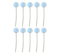 VIRELLO Bolas artificiales de crisantemo, flores falsas de seda de 32 cm para decoración del hogar, paquete de 10 o 12 unidades