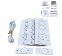 VIRELLO Cuentas de lámpara LED SMD con filtro de lente óptica para reparación de retroiluminación LED de TV de 81 a 165 cm, alto brillo de 700 nits, vida útil de más de 100.000 horas, eficiencia