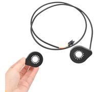 VIRELLO ElectricBikePASSensor, 12MagnetDoubleHallPedalAssistforE-BikeDriveSystem, ABS a prueba de golpes con 1 mcable, negro