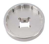 VIRELLO Herramienta de pedalier de bicicleta, llave de vaso T47-lB para Trek Praxis Works BB-M30, instrumento de reparación de bicicletas de aleación de aluminio 12T, color plateado