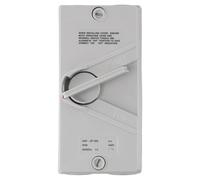 VIRELLO Interruptor de desconexión de 3 polos de 35 A, aislador impermeable IP56 110-440 V con contactos plateados, carcasa ABS para energía solar industrial
