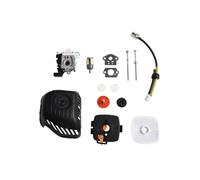 VIRELLO Kit de carburador para SRM225 PAS225 PPF225 SHC225 GT225 PE225 - Reemplazo de metal y plástico diseñado con juego de 17 piezas para mantenimiento de recortadora de gasolina