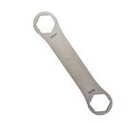 VIRELLO MountainBikeForkShoulder CoverScrewRemovalTool,Stainless SteelWrenchforRSTOilSpringFrontForks,4SizesHexNutExtractor,170mmSilverMaintenanceAccessoryforDIYandMechanics