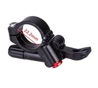 VIRELLO MountainBikeFrontForkLockoutSwitch,AluminumAlloySuspensionForkForkControllerwith22.2mmClampforXDSHandlebar, LightweightQuickInstallRemoteLeverforMTBTrails, Negro