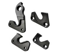 VIRELLO Percha de aleación de aluminio para desviador trasero de bicicleta, distancia entre agujeros de 28 mm con 4 tornillos para protección del marco de MTB y rendimiento de cambio estable, color