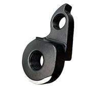 VIRELLO Percha para desviador trasero de bicicleta, aleación de aluminio CNC para montaje de eje pasante Thomson, distancia entre agujeros de 28 mm, color negro