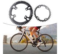 VIRELLO RoadChainset52T-36TDoubleChainring110BCD, 7075AluminiumAlloyfor105R7000UltegraR8000Dura-AceR91008-12Speed, Negro