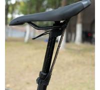 VIRELLO SiliconeRubberBikeGuard, HydraulicSeatpostExpansionGuard for MTB, ajustable DustCoverBlocksSedimentto ReduceWear,BlackS (40-75mm)