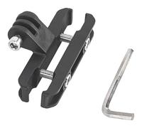 VIRELLO Soporte de luz trasera para sillín de bicicleta, adaptador de montaje de riel de asiento ajustable a 45° para Garmin Varia RCT715 y cámaras de acción, soporte de plástico ligero con llave