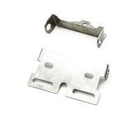 VIRELLO StainlessSteelBikeLightBracket,304MountingHolderforE-BikeHeadlightRear Turn Signal,SilverFrontForkRackFixingClamp