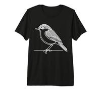 Vireo Arte Lineal Ornitólogo Camiseta Premium