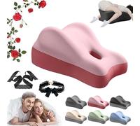 Vireon - Almohada de punto dulce, ángulo de 27°, posición perfecta, almohadas para parejas, cojín ergonómico de espuma viscoelástica para glúteos, experimentó un mejor apoyo y alineación (F)