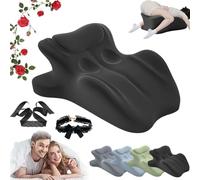 Vireon - Almohada de punto dulce, ángulo de 27°, posición perfecta, para parejas, cojín ergonómico de espuma viscoelástica, con un mejor apoyo y alineación (A)