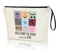 Virfuntaki Regalo para baby shower, bienvenido a tu nueva era de mamá, regalo para recién nacido, regalo divertido para embarazo, bolsa de maquillaje, bolsa de cosméticos, idea de regalo para baby