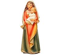 Virgen con niño 12 cm