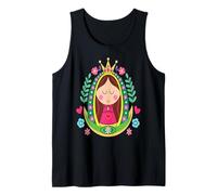 Virgen de Guadalupe Cartoon Our Lady of Guadalupe Camiseta sin Mangas