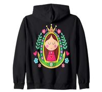 Virgen de Guadalupe Cartoon Our Lady of Guadalupe Sudadera con Capucha
