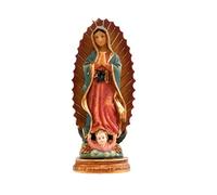 Virgen de Guadalupe Infantil de Resina de 11 cm con Caja de PVC con la Historia
