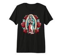 Virgen de Guadalupe Nuestra Señora de Guadalupe Católica María Rosa Camiseta Premium