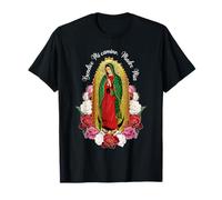 Virgen De Guadalupe Santa Maria Bendice Mi Camino Madre Mía Camiseta
