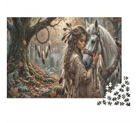 Virgen indígenaRompecabezas Premium 1000 Piezas Cartón Caballo Antistrés Adultos, Entretenimiento Familiar, Regalo Ideal para Días De Lluvia Y Tiempo Libre 38x26cm/1000pcs