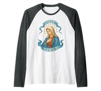 Virgen María Católica: Toda Tuya Camiseta Manga Raglan