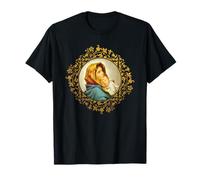 Virgen María con Jesús Niño Fe Católica Camiseta