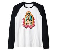 Virgen María de Guadalupe - Faith Based Gifts Virgencita Camiseta Manga Raglan