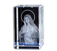 Virgen María Estatua de la Estatua Escultura Creativa Grabado de Cristal Decoración Adornos Jesucristo Cristo Católico Católico Decoración Indoor Colección de Arte