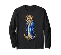 Virgen María Inmaculada Concepción Gótico Mosaico Icono Arte Manga Larga