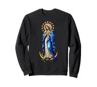 Virgen María Inmaculada Concepción Gótico Mosaico Icono Arte Sudadera