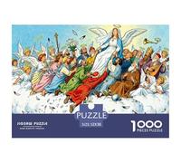 Virgen María Nube Caos Puzzle De Madera Impermeable DIY Puzzles De 1000 Piezas para Adultos Colorido Rompecabezas Juegos Educativos