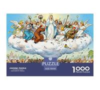 Virgen María Nube Caos Puzzle De Madera Impermeable Puzzles De 1000 Piezas para Adultos Divertido Rompecabezas Juegos Educativos