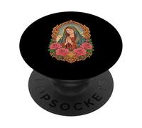 Virgen María Nuestra Señora de Guadalupe Santa Católica PopSockets PopGrip Adhesivo