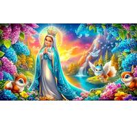 Virgen María Puzzle de 1000 Piezas para Adultos Juegos educativos clásicos Decoración 75x50cm/1000pcs