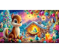 Virgen María Puzzle para Adultos 1000 Piezas Juego de Puzzle Regalo Divertido & Actividad en casa para Adultos y niños de 12 años y más 38x26cm/1000pcs