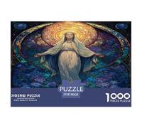 Virgen María Puzzles Entretenimiento Creativo Rompecabezas 1000 Piezas Obra De Arte De Juego De para Adultos Y Niños 38x26cm/1000pcs