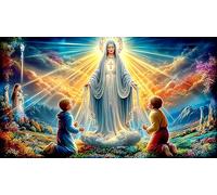 Virgen María Puzzles Imposible,desafío for Adults Juego Educativo 1000 Piezas Obra de Arte de Juego de para Adultos y Niños Mayores de 12 añosVirgen María38x26cm/1000pcs