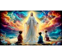 Virgen María Puzzles Imposible,desafío for Adults Juego Educativo 1000 Piezas Obra de Arte de Juego de para Adultos y Niños Mayores de 12 añosVirgen María38x52cm/1000pcs