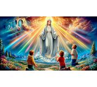 Virgen María Puzzles Imposible,desafío para Adultos Juego Educativo 1000 Piezas Obra de Arte de Juego de para Adultos y Niños Mayores de 12 añosVirgen María38x52cm/1000pcs