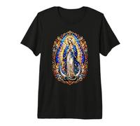 Virgen María Reina con Ángeles Catedral Sagrada Mosaico Icono Camiseta Premium