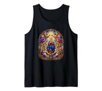 Virgen María Reina De Ángeles Católica Catedral Icono Arte Camiseta sin Mangas