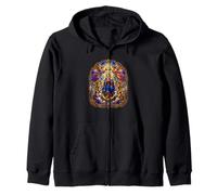 Virgen María Reina De Ángeles Católica Catedral Icono Arte Sudadera con Capucha