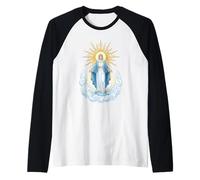 Virgen María Reina del Cielo Camiseta Manga Raglan